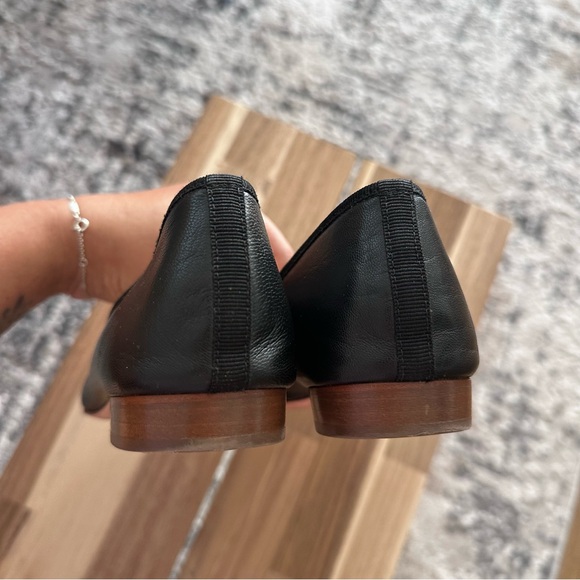 *SOLD* J.Crew Women's Ballet Leather Flats with Cap Tie in Black & Tan US 10 - Picture 6 of 12